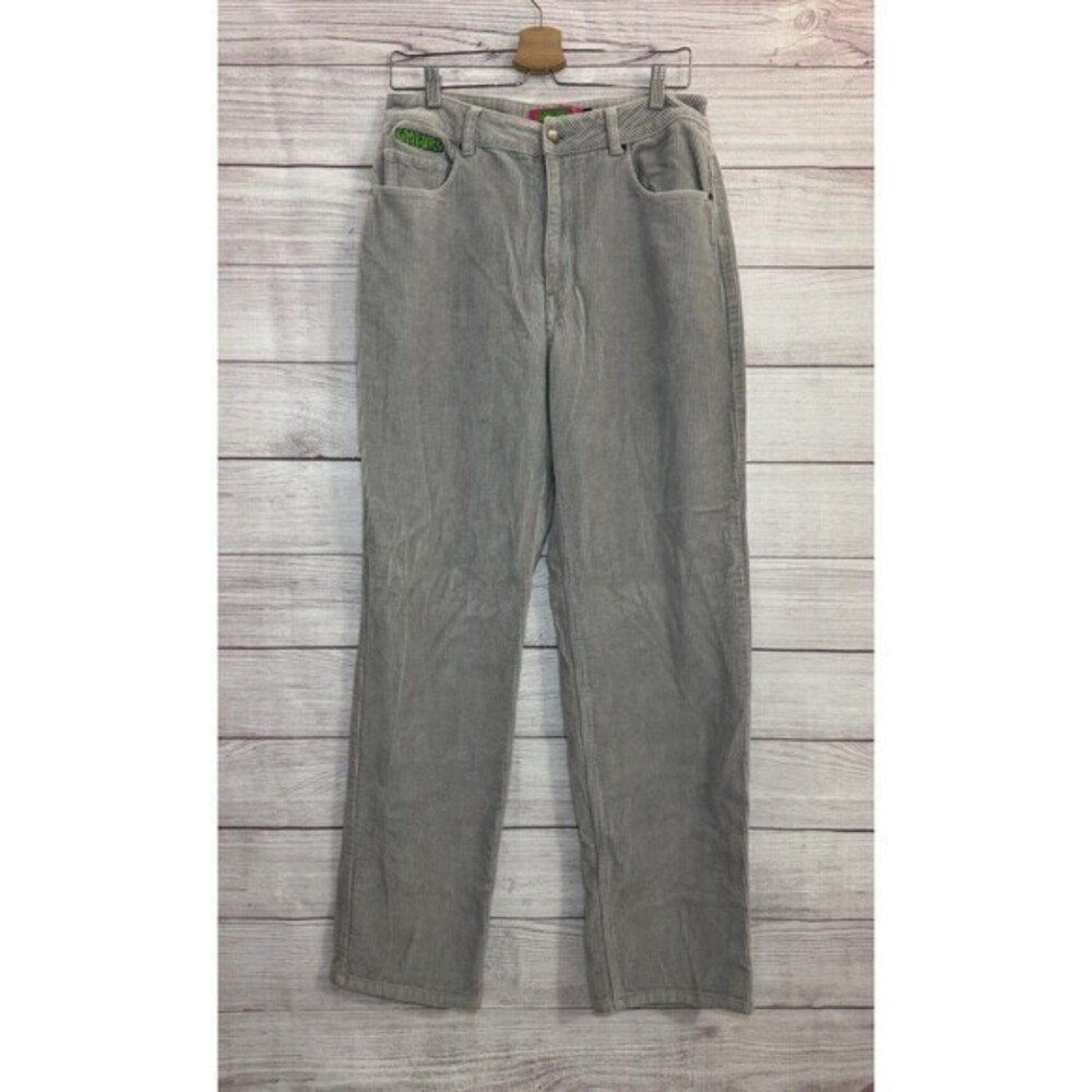 Empyre Tori Corduroy 90’s Skate Pants Gray Y2K 100% Cotton  SIZE 6